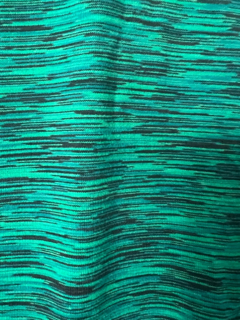 Kirkland Signature Teal Space-Dye Hooded Long-Sleeve Top - Picture 4 of 5
